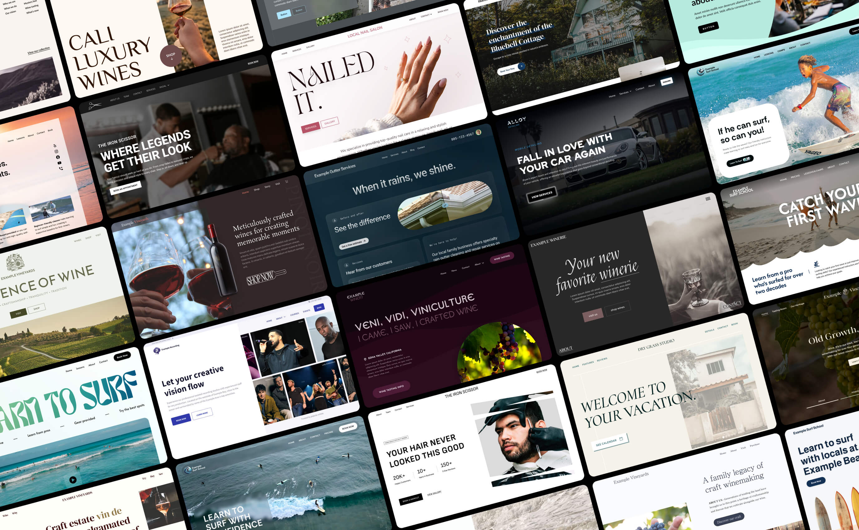 Gallery of website ideas